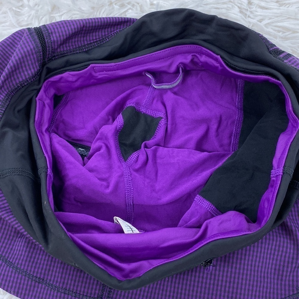 Lululemon Full Stride Skirt (Tall) Eighth Gingham Tender Violet Black / Black - Picture 8 of 8